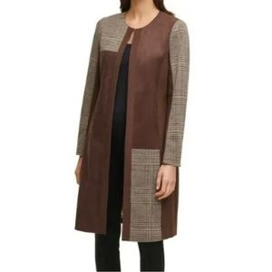 Calvin Klein Brown Suede Jacket Sz 8